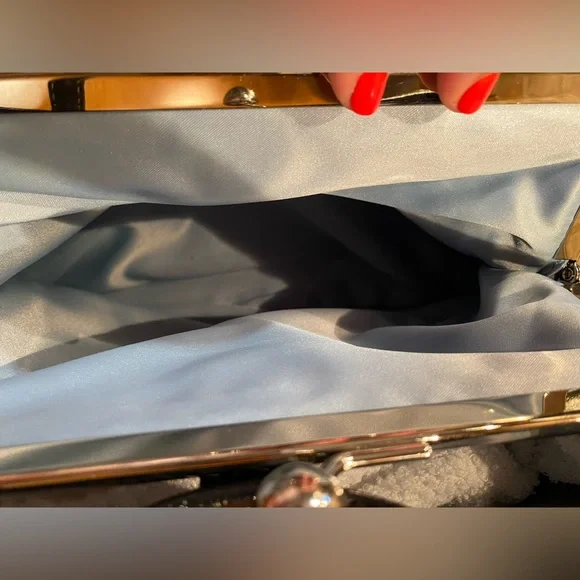 EUC Coach Black kisslock shoulder bag - Picture 6 of 11